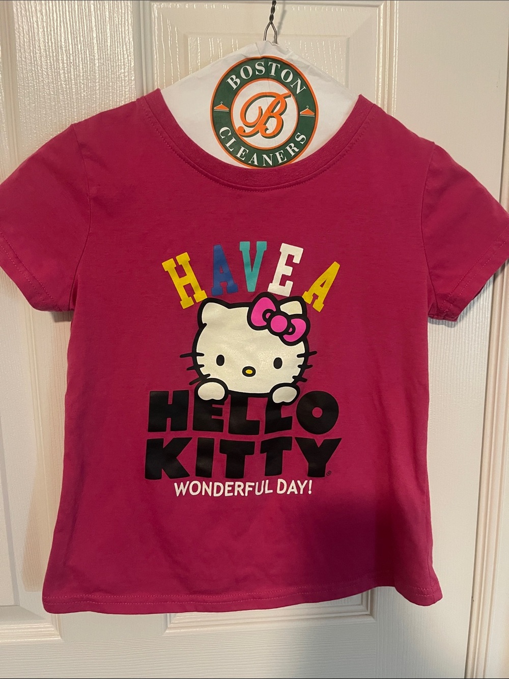 Hello Kitty Pink Short Sleeve Graphic Tee - Multicolor Print